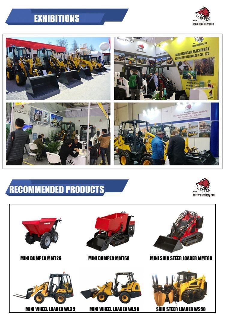 Mini Skid Steer Loader with Joystick for Landscaping