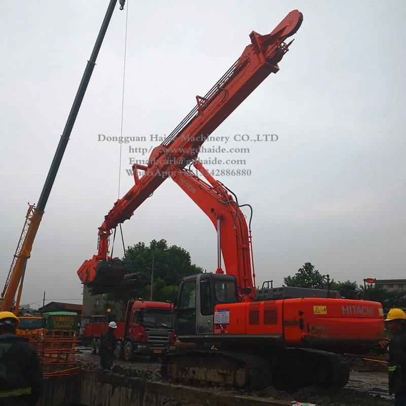 CE-Approved 25m Digging Depth Long Extension/Telescopic Arm/Stick for Hitachi Zx360 Excavator