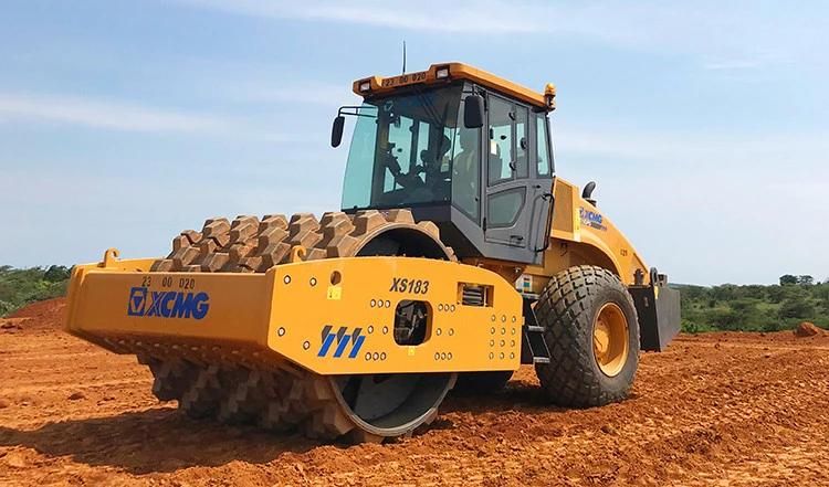 XCMG 18 Ton Xs183h New China Single Drum Vibratory Road Roller Compactor Machine Price for Sale