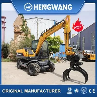 Factory Supply Max Digging Depth 3355mm Excavator Digger with Wheel Type