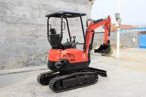 High Performance and Sturdy Rotary Hydraulic Crawler Micro Digger with Rubber Track