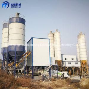 Soil Mixing Machine Small Concrete Batching Plant Concrete Plant with 100t Cement Silo China