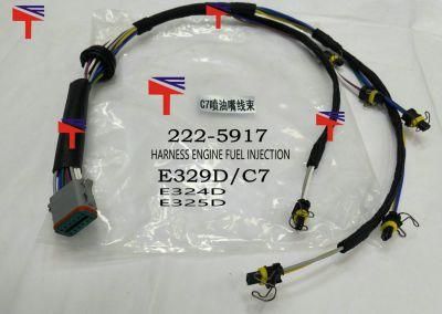 Engine E329d C7 E324D E325D Fuel Injector Wire Harness 222-5917