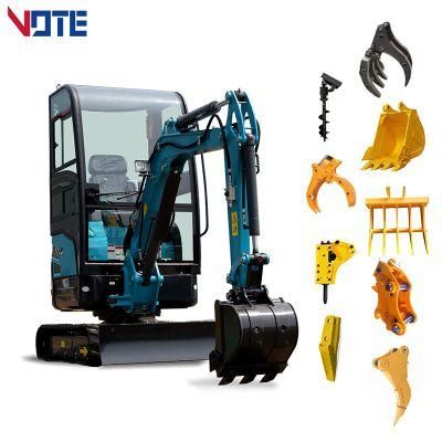 Hot Sale 2 Ton Mini Excavator Micro Digger Kubota Engine Crawler Excavator for Sale
