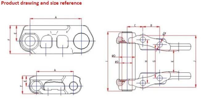 Heavy Construction Equipment Ex120-2 for Hitachi Track Shoe Assy Track Link Group