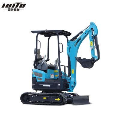 Chinese Hot Leite Hydraulic Mini Digger Machine Mini Excavators 2 Ton for Sale