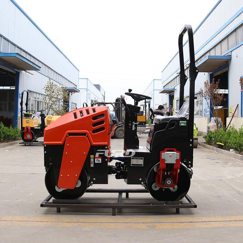 High Compacting Efficiency 1000kg Hydraulic Drive Road Roller for Asphalt Roads