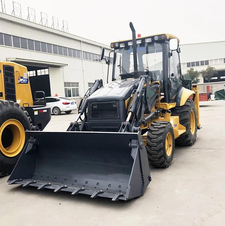 XCMG Official Front End Loader and Backhoe Xc870HK Small Tractor Loader Backhoe Price