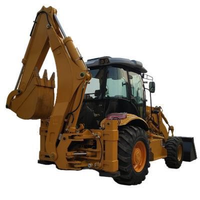 Backhoe Loader with Rear Excavator Powered by Yuchai Brand Diesel Engine 75kw