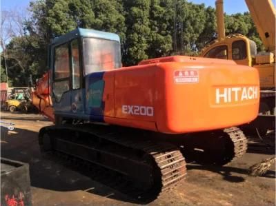 Selling Used Japanese Excavator Hitachi Ex200-3 with Hammer Line