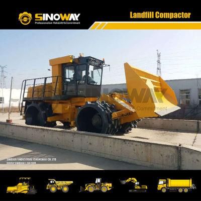 Durable 28 Ton Waste Compactor for Landfill Site