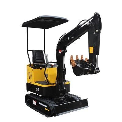 Chinese Cheap Price 1.0 Ton Small Excavator Kleine Bagger with Quality Engine Rubber Track for Garden