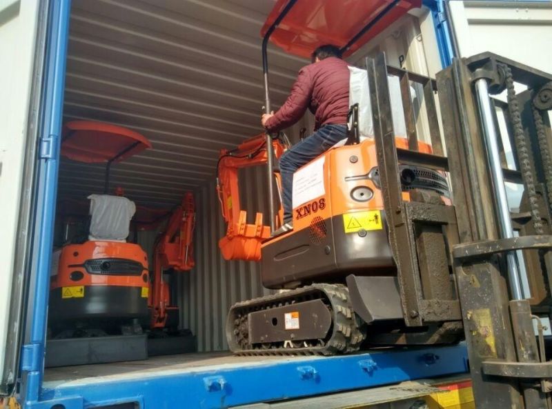 Mini Engineering Construction Machinery Crawler Excavator 800kg Xn08