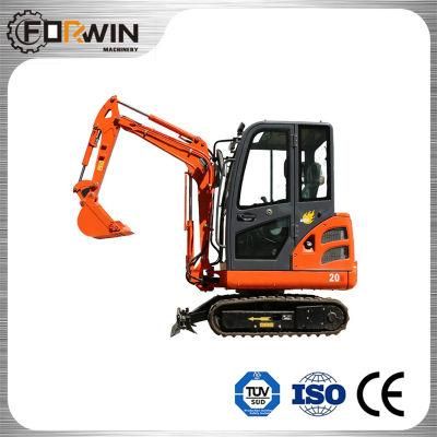 Cheap Price 2 Ton Small Hydraulic Digger Fw20b Mini Backhoe Crawler Track Excavator