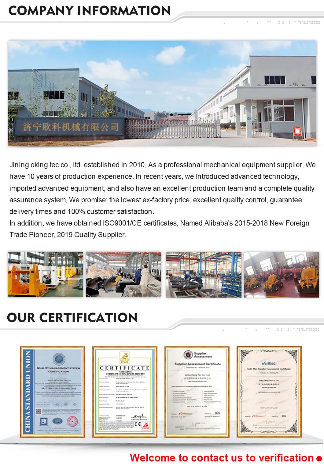 10% off! Chinese Cheap New Hydraulic Big and Micro Wheel and Track Skid Steer Loader List with Attachments with EPA CE for Sale by Sea