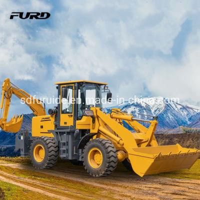 4WD Loader Backhoe Tractors 6 Ton Mini Loader Backhoe for Sale Fbl15-26