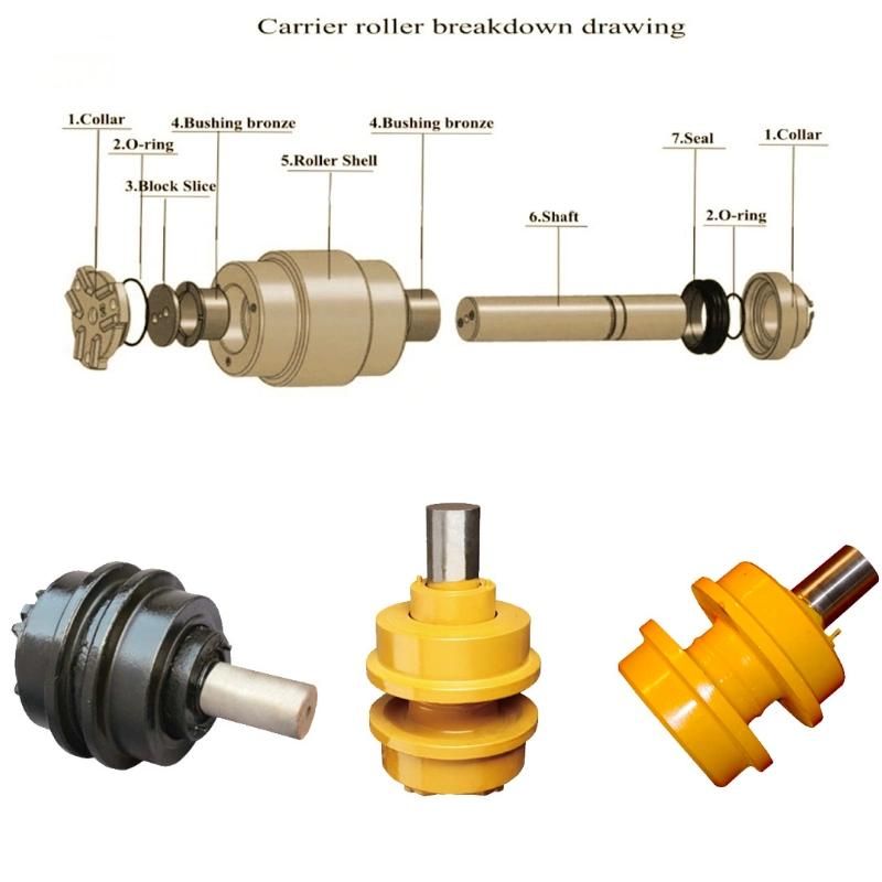 Construction Machinery Bulldozers Parts D6d, D10n Carrier Roller Top Roller for Caterpillar