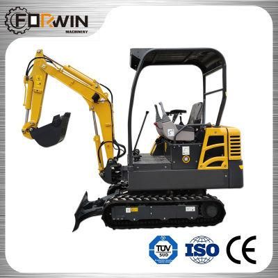 1.8ton (FW18-9) Hydraulic Rubber Crawler Tracked Backhoe Digger Mini Excavators for Sale