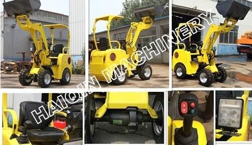 Made in China Top Quality Electric Wheel Loaders (HQ906E) with Joystick Control