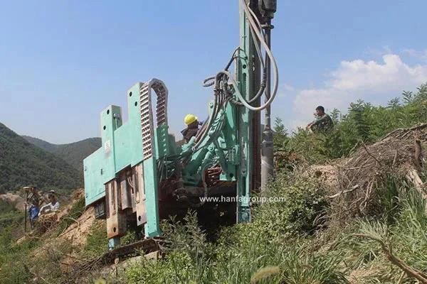 Hf395y Solar Hydraulic Static Pressing Hammer Pile Drilling Rig