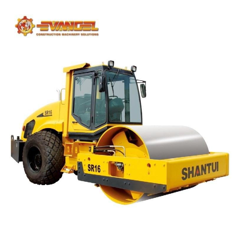 Famous Brand Shantui Brand 16 Ton Single-Drum Sr16 Smooth Vibratory Road Roller