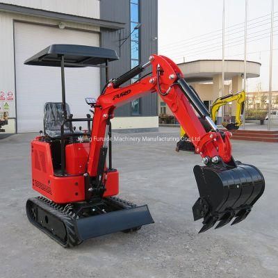 New Arrival 1 Ton Hydraulic Mini Excavator Fwj-900 Micro Backhoe