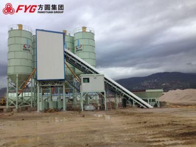 Conveyor Loading 90cbm/H Standard Concrete Mixng Plants