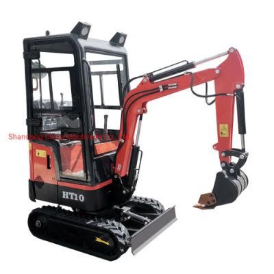 Construction Equipment Shandong Hightop Group Farm Home Use Hydraulic Full Automatic Crawler Excavator Machine