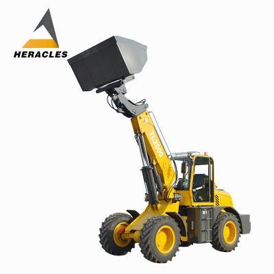 Tures Small Telescopic Boom Loader 2 Ton with Fork Accessory