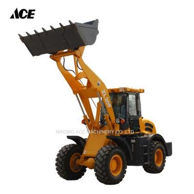 Front End New Hydraulic Articulated Small Mini Wheel Loader Price 2ton
