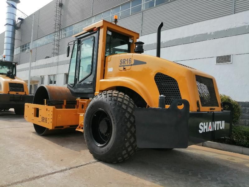 Shantui 16 Tons Hydrostatic All-Wheel Drive Single Drum Road Roller Sr16