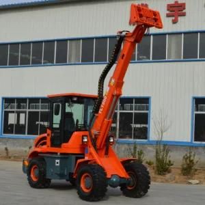Chinese Small Payloader Articulated Tl1500 Telescopic Mini Front Wheel Loader with Ce