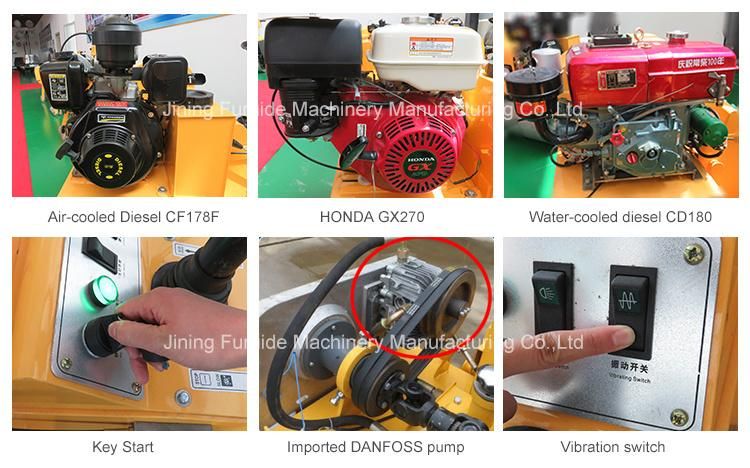 700kg Soil Compactor Double Drum Road Roller
