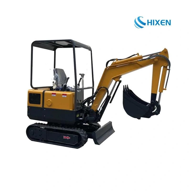 Ce Approved Mini Samll Crawler Campact Hydraulic Digging Backhoe Excavator Machine for Sale Uesed for Agricultural Farm Farmland with Grass Log Grapple