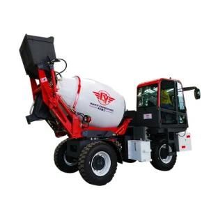 Automatic Loading Mobile Concrete Mixer Truck High Automation 1-7cbm with Double Direction