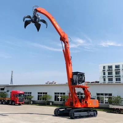 Material Handler with Multi-Tine Orange Peel Grab/ Clamshell Bucket/ Wood Timber Log Grab/ Lifting Magnet Devices