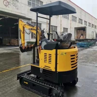 Cheap 1700kg Mini Digger Machine Mini Excavator Building Foundation Digger in China