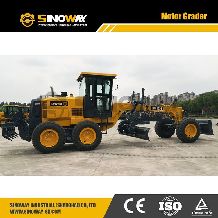 Small Motor Grader 165 HP Mini Road Grader for Snow and Gravel Removal