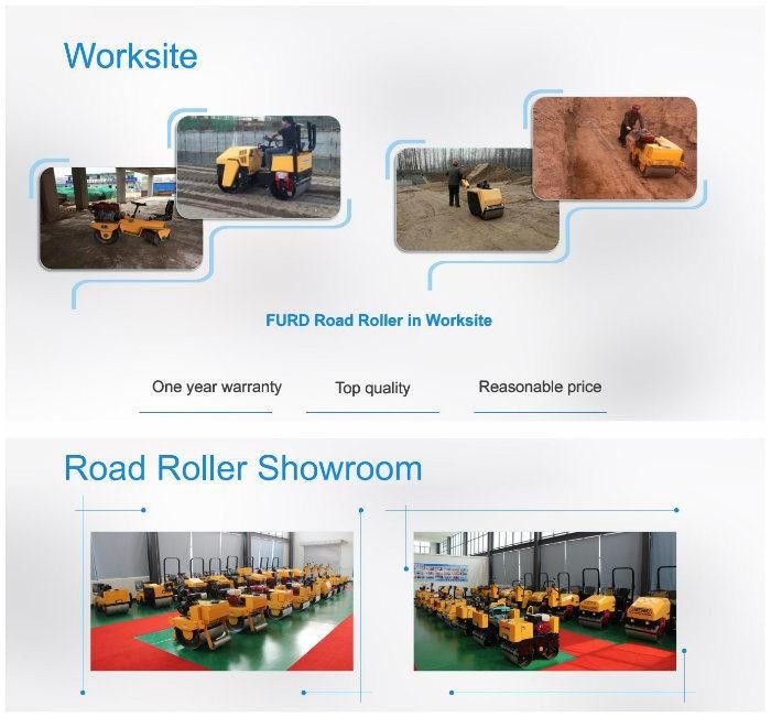 Compaction Equipment Walk Behind Double Drum Vibrating Pedestrian Roller