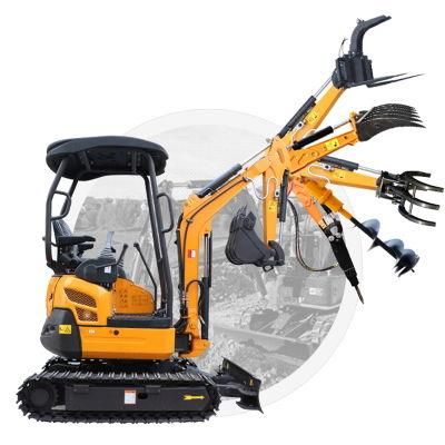 Mini Crawler Excavator 2 Ton Digger Small Hydraulic Excavator with CE EPA for Farm Construction Earth Moving