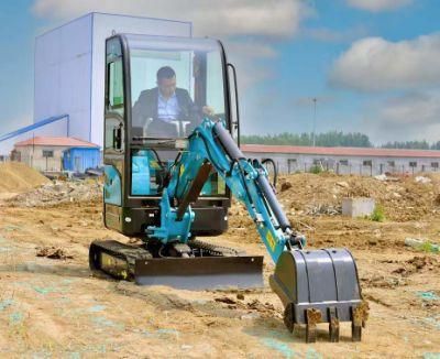 Hydraulic Crawler Mini Excavator Digging Machine Chinese Small Digger 2 Ton Mini Excavator for Sale