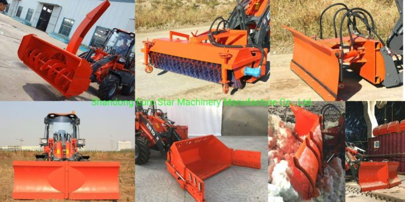 1.8t Articulated Multifunctional Mini Loader Wheel Loader Compact Hydraulic Loader Construction Machinery for Construction, Farm and Garden with CE