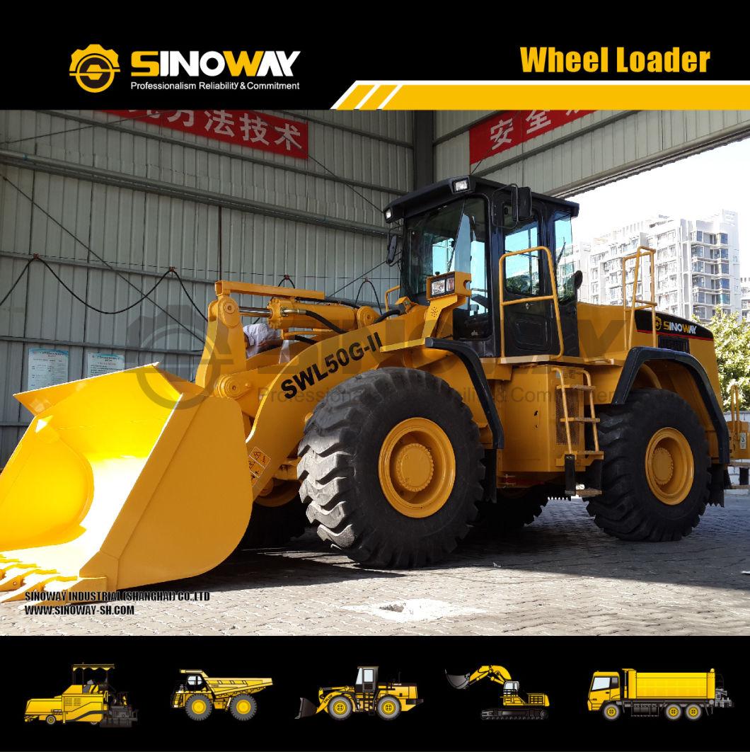 5 Ton Wheel Loader Sinoway Front End Shovel Loader Price