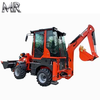 Chinese CE Mountain Raise New 1ton Mini Farm Backhoe Loader