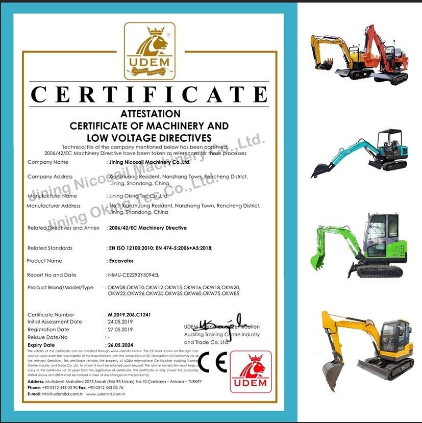 Crawler Excavators Machine Construction Equipment China Mini Excavator Price