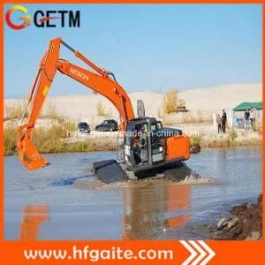 Amphibious Excavator for Digging Oil Trench