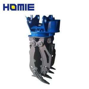 Hydraulic Rotating Double Cylinder Steel Grapple Matching 20t Excavator