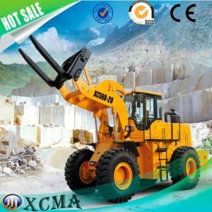 Xcma ODM 20 Tons Stone Quarry Diesel Forklift Wheel Loader Block Forklift