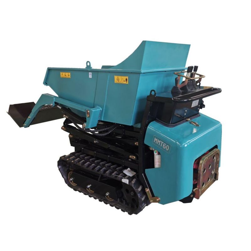 Gasoline Powered 800kg Small Transporter, Tracked Mini Crawler Dumper