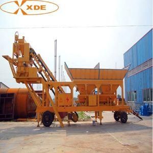 25m3/H Mobile Concrete Batching Plant for Construction